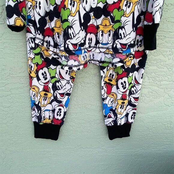 Disney Pajama Set Size 12-14 Mickey Mouse & Friends Long Sleeve - Picture 5 of 11